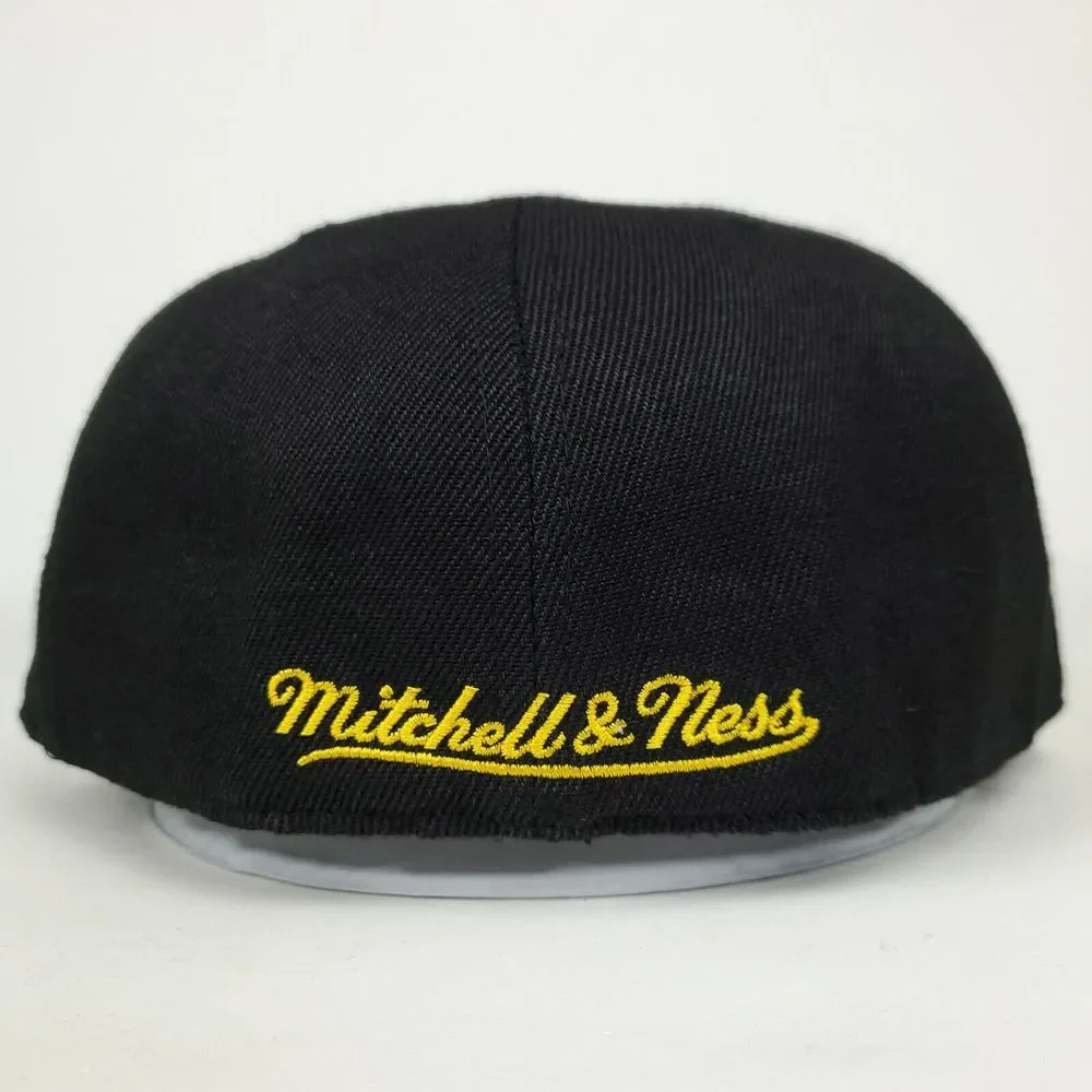 New Orleans Jazz Mitchell &‎ Ness Fitted 7 3/8 Flatbill Hat Cap 3D Logo NWT